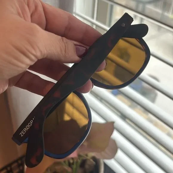 Cole Haan Acetate Zerogrand Blue & Tortoise Sunglasses Regular Wear